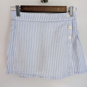 Abercrombie & Fitch Blue and White Wrap Top Girls Sz 9-10